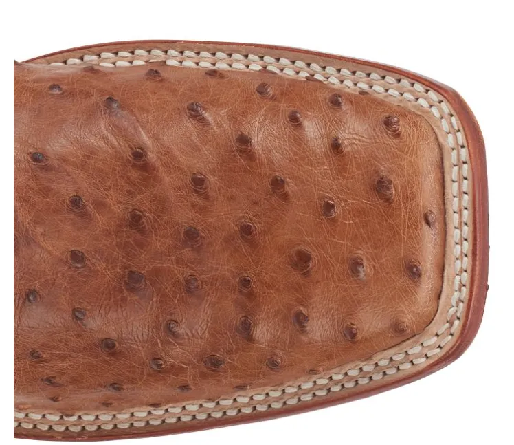 Justin Truman Cognac Full Quill Ostrich Men's Boots