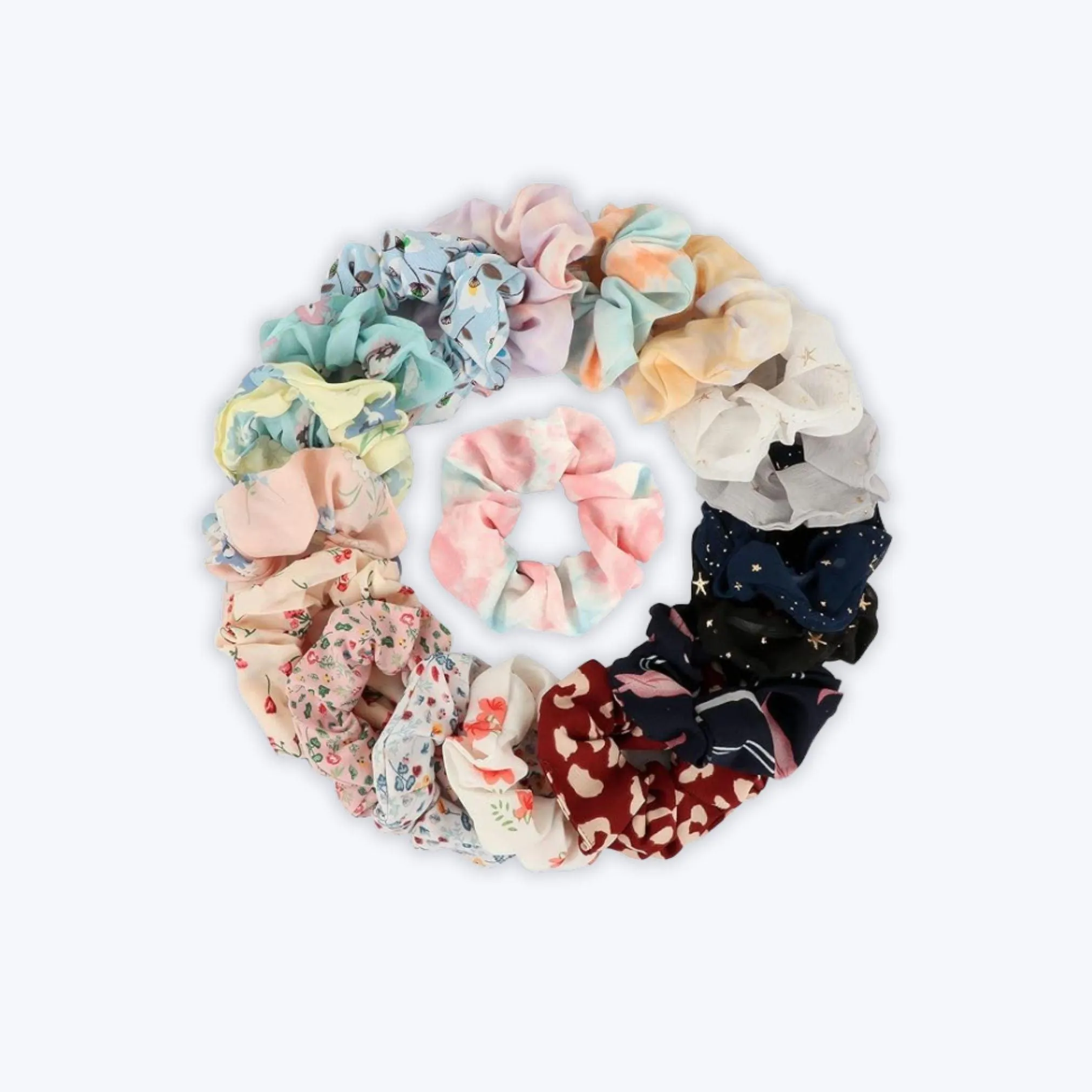 Lilac Chiffon Scrunchie