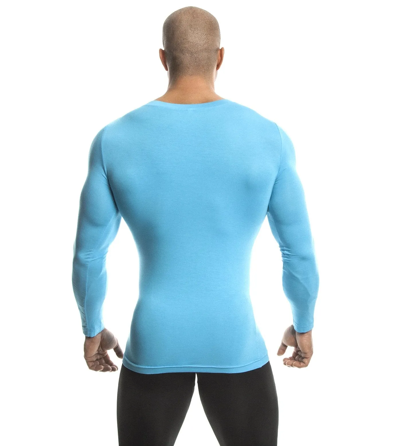 Long Sleeve Shirt (Turquoise) - Bamboo/Elastin Fiber
