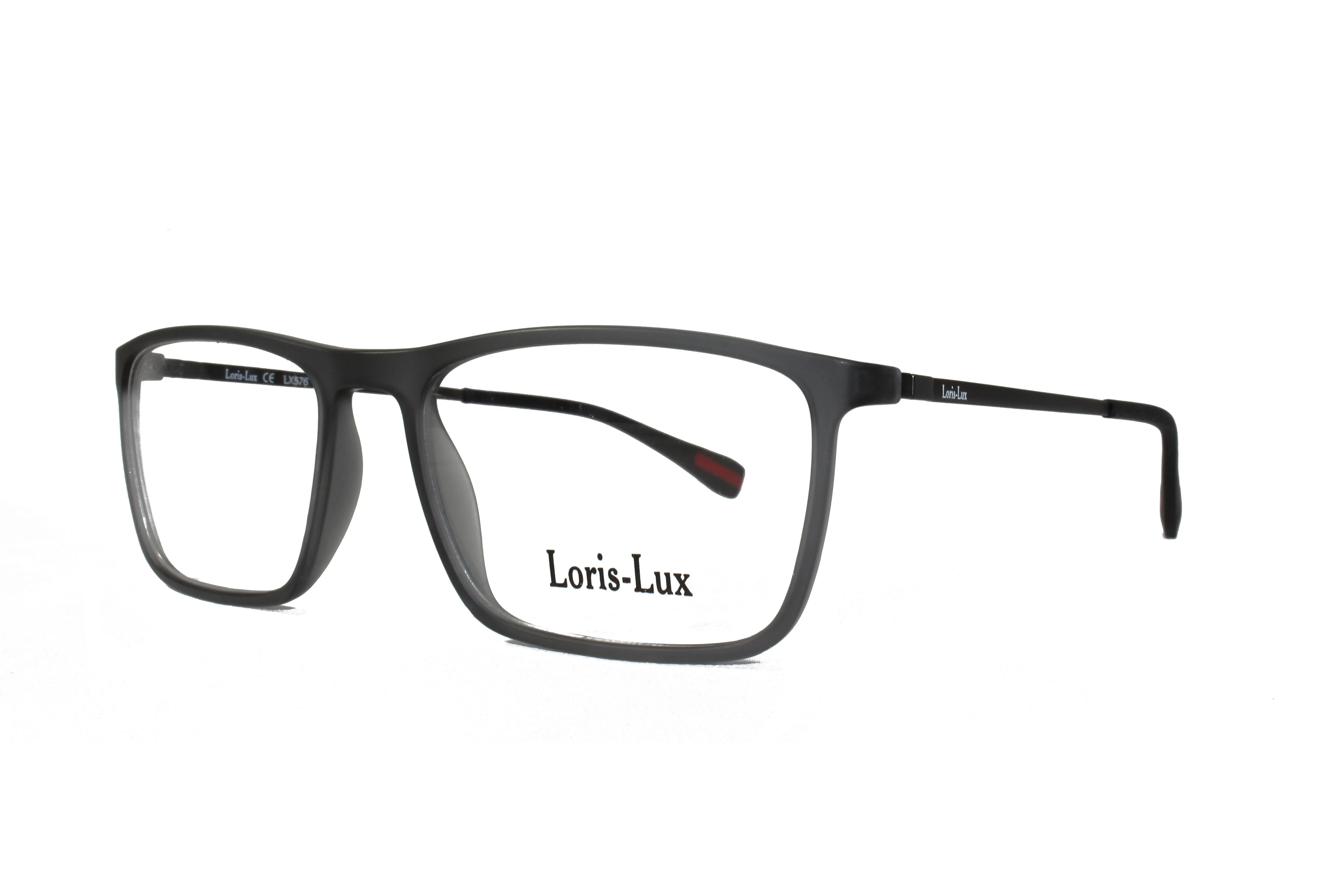 Loris Lux Men's  Unbreakable Flexible Bendable Rectangular TR90 Material Eyeglasses, LUX Men-576