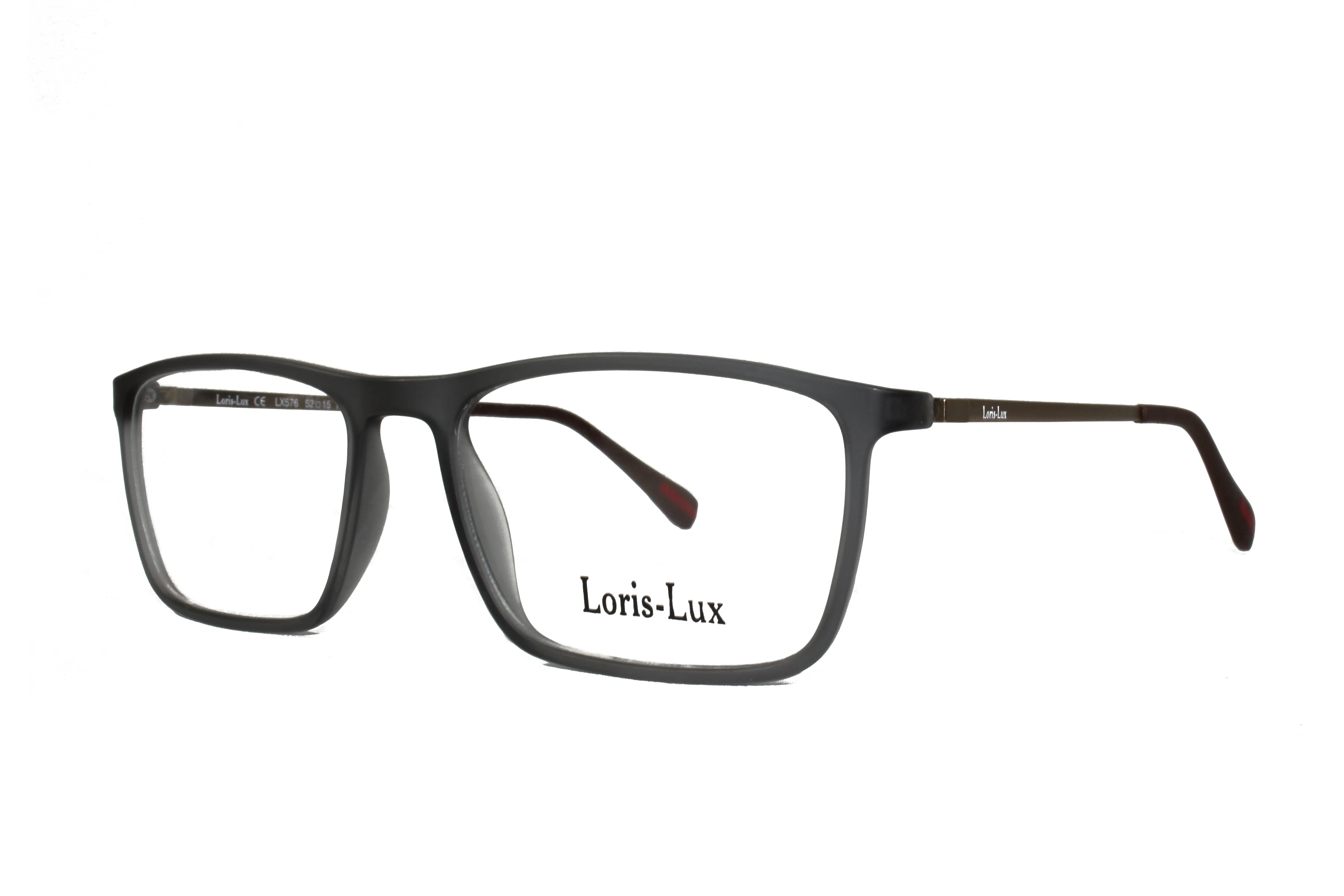 Loris Lux Men's  Unbreakable Flexible Bendable Rectangular TR90 Material Eyeglasses, LUX Men-576