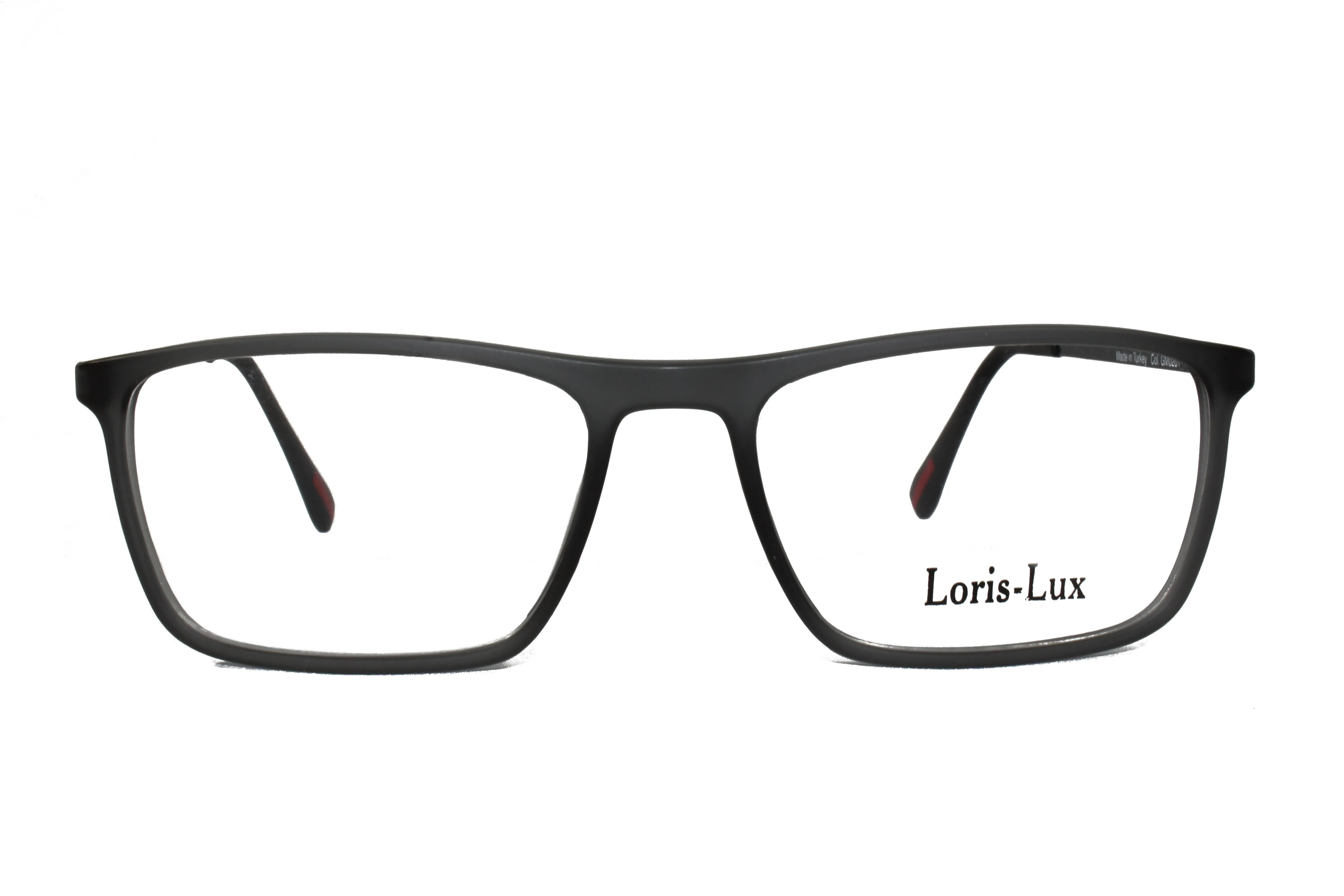 Loris Lux Men's  Unbreakable Flexible Bendable Rectangular TR90 Material Eyeglasses, LUX Men-576