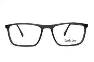Loris Lux Men's  Unbreakable Flexible Bendable Rectangular TR90 Material Eyeglasses, LUX Men-576