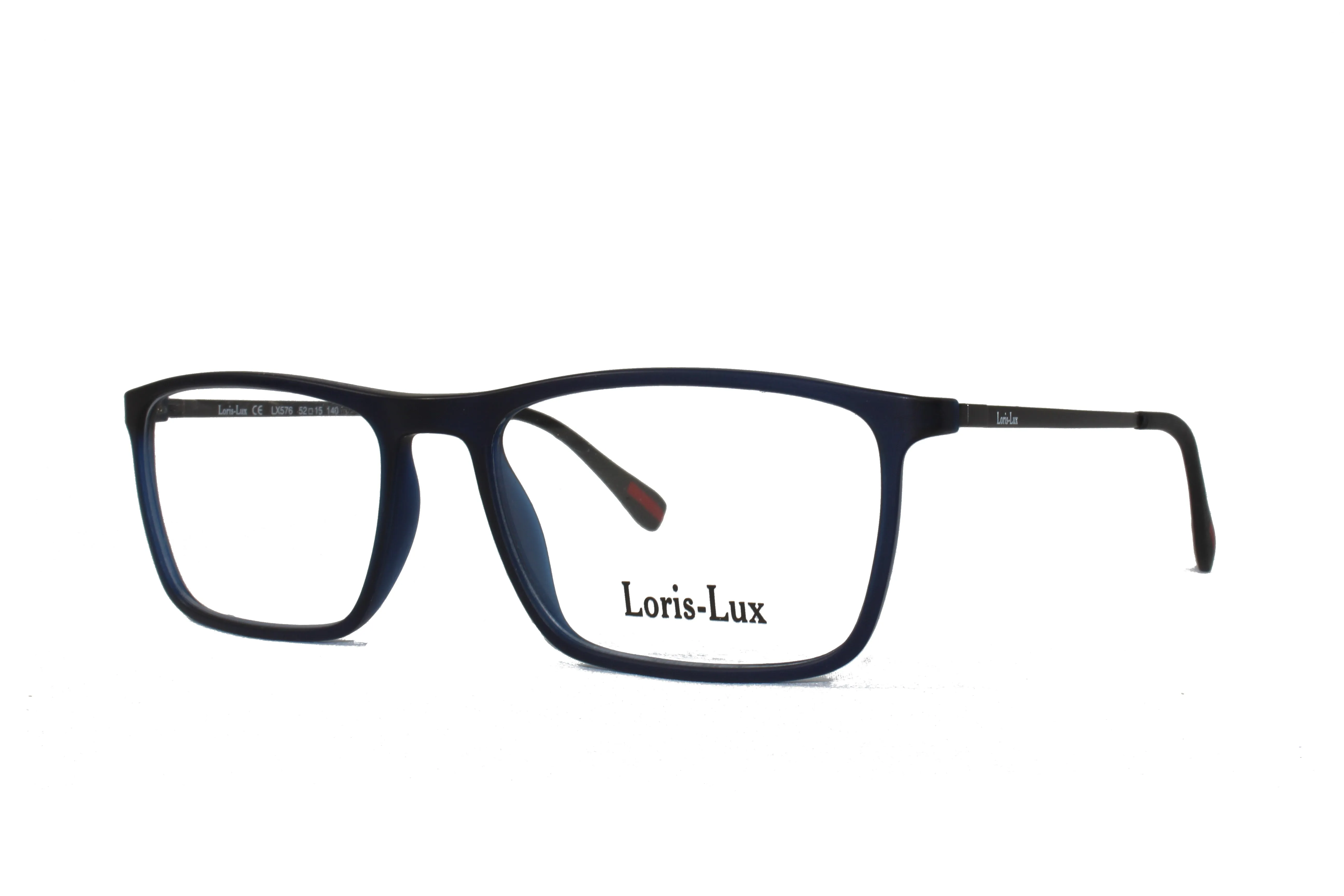 Loris Lux Men's  Unbreakable Flexible Bendable Rectangular TR90 Material Eyeglasses, LUX Men-576