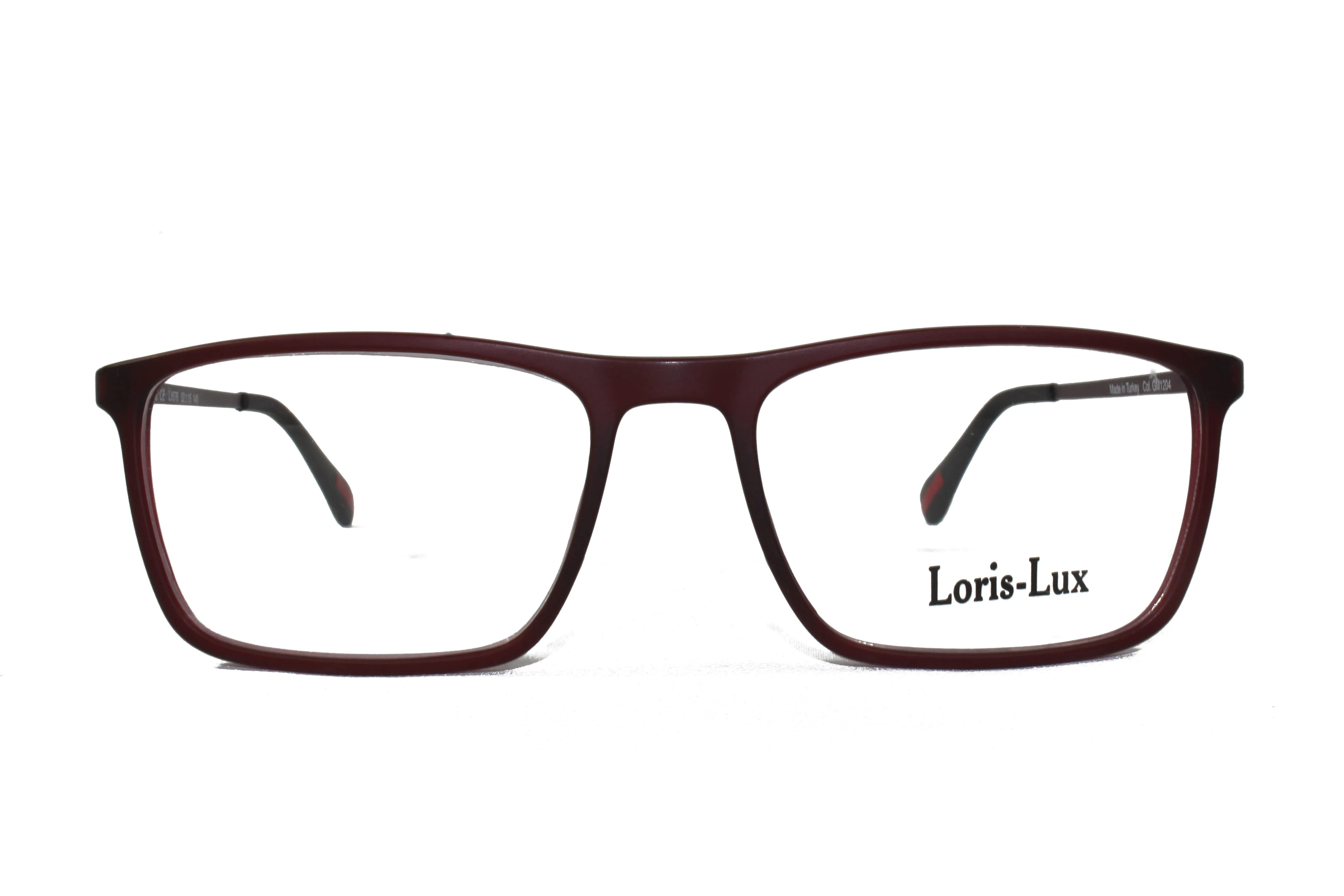 Loris Lux Men's  Unbreakable Flexible Bendable Rectangular TR90 Material Eyeglasses, LUX Men-576