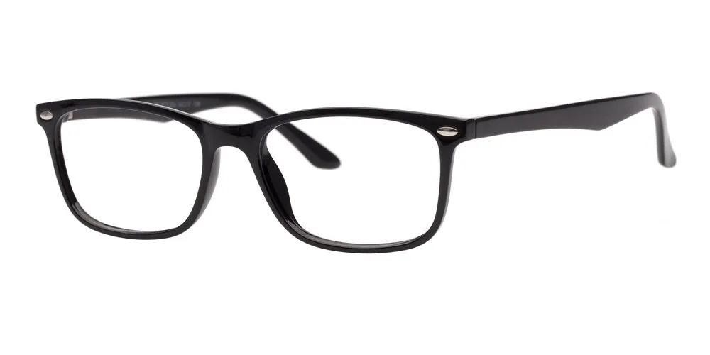 Loris Men's Unbreakable Bendable Rectangular TR90 Eyeglasses, M-309