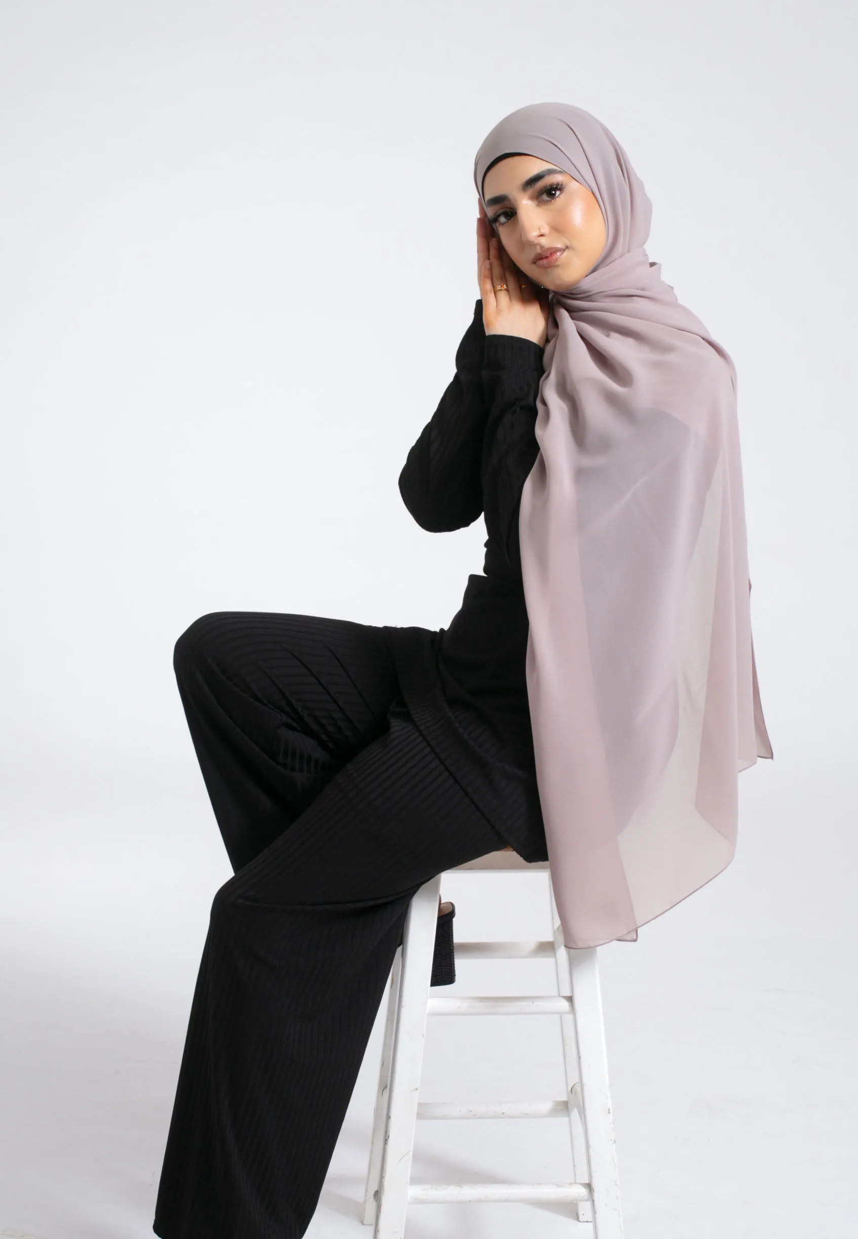 Luxury Soft Chiffon Hijab - Truffle Mushroom