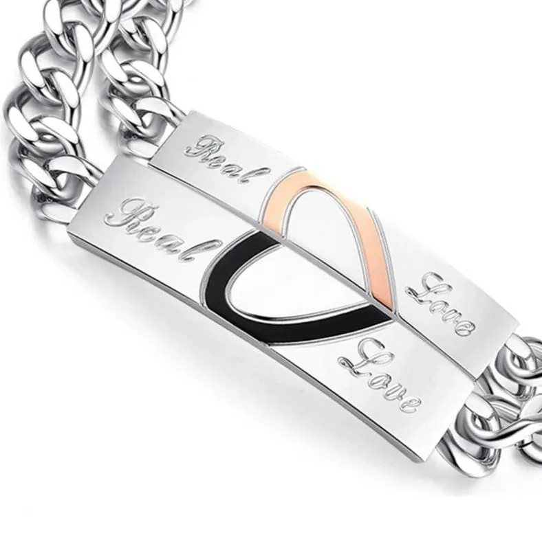 Matching Heart Piece Couple Bracelet