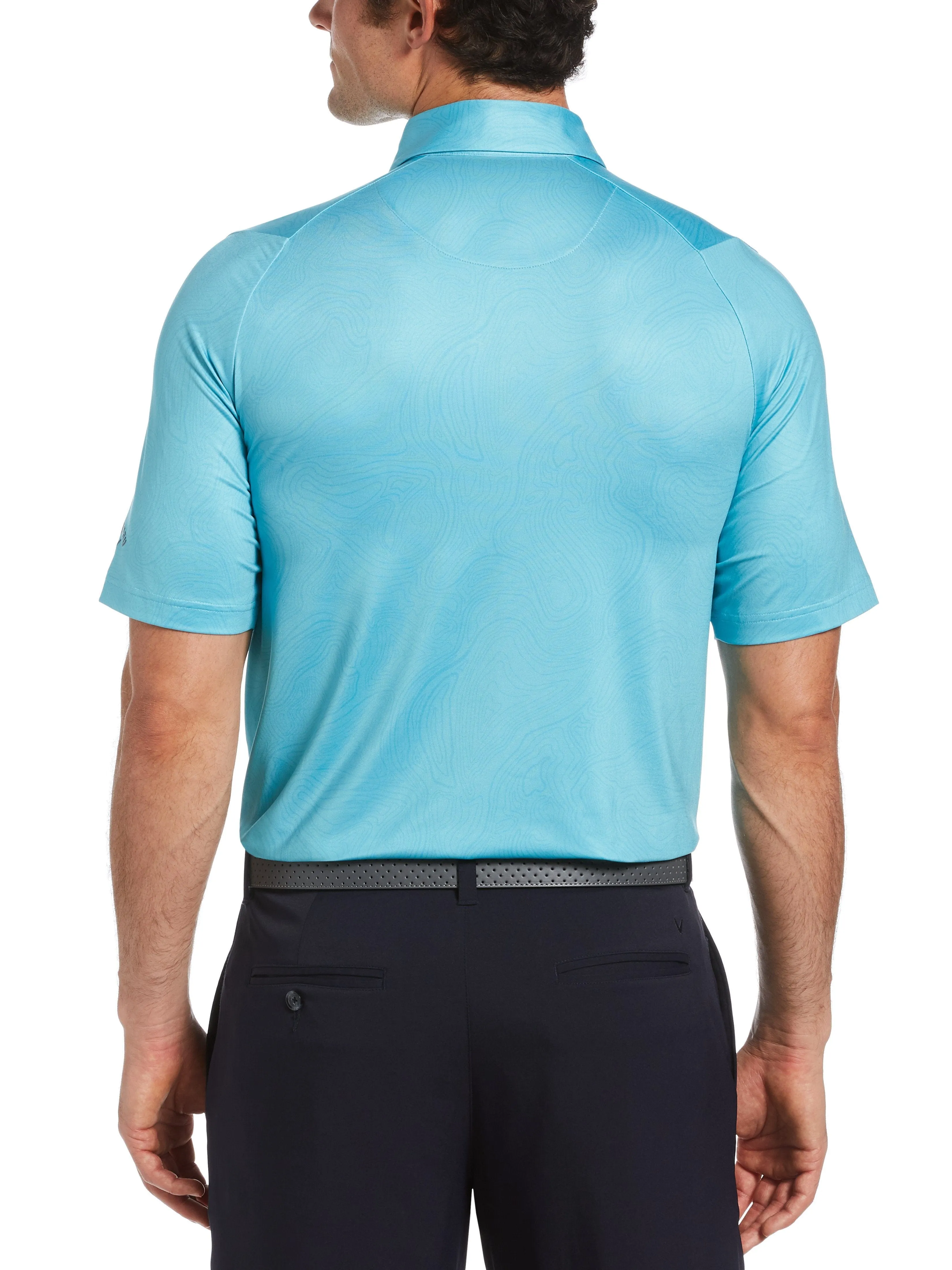 Mens Allover Contour Polo