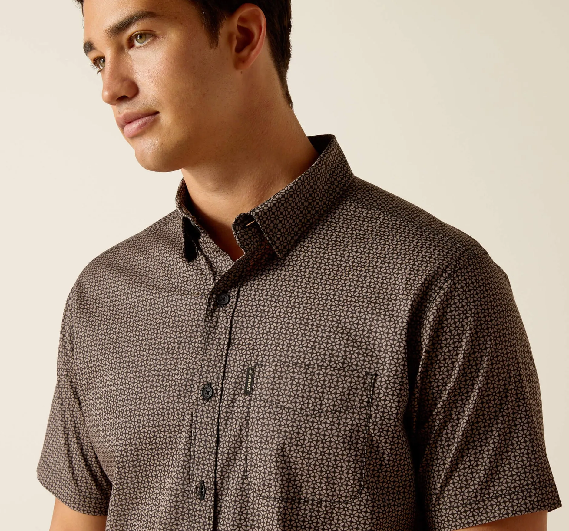 Men’s Ariat Black Milo Modern Fit Shirt