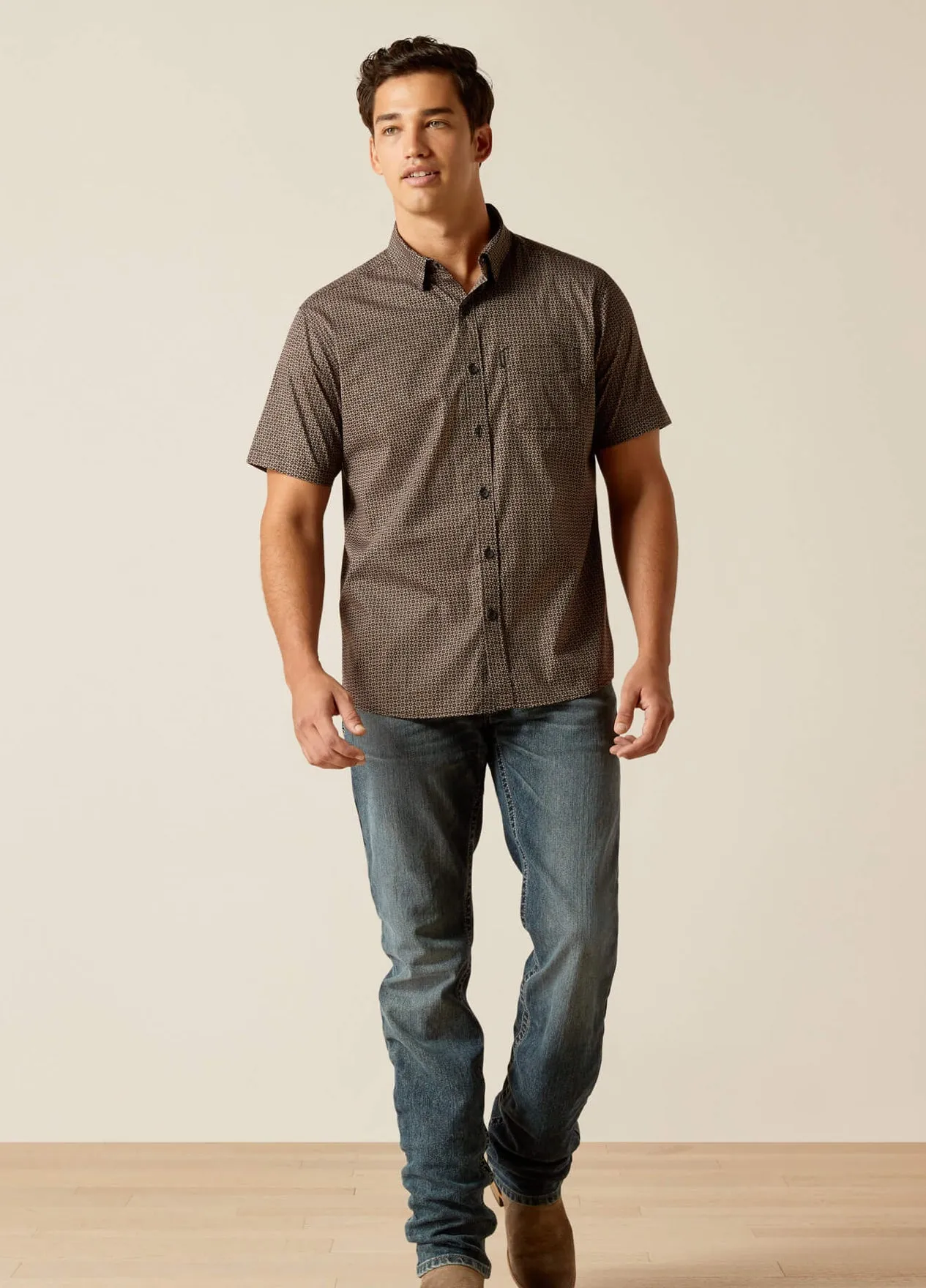 Men’s Ariat Black Milo Modern Fit Shirt