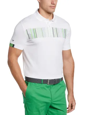 Mens Callaway X Multi-Color Floppy Disk Print Golf Polo
