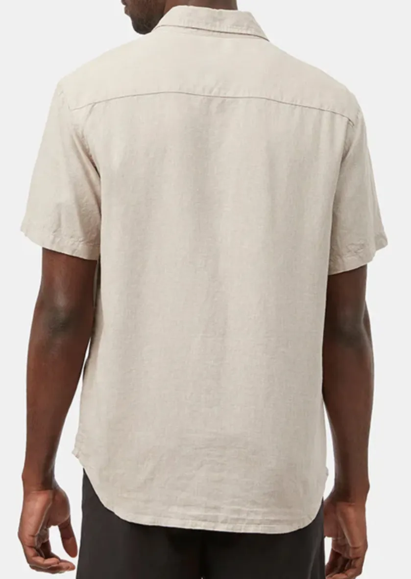 Men's Hemp Button Up Short Sleeve Shirt
