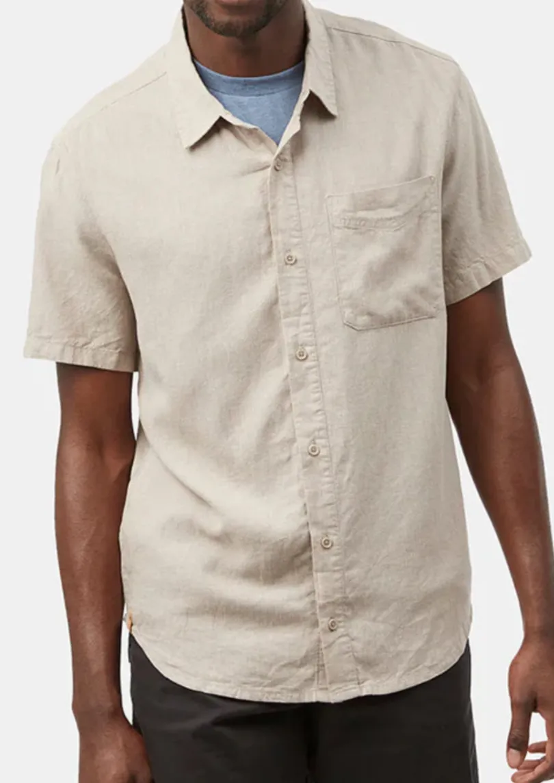 Men's Hemp Button Up Short Sleeve Shirt