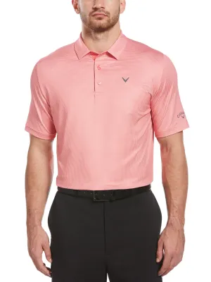 Mens Swing Tech Gingham Printed Golf Polo