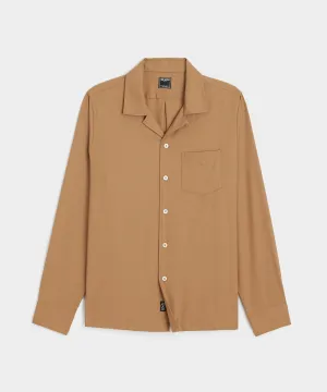 Merino Hollywood Shirt in Khaki