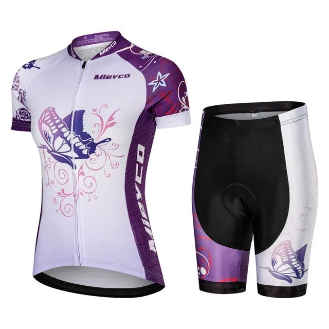 Mieyco New Cycling Jersey Short Sleeve Set ProTeam MTB Bicycle Suits Roupe Ciclismo Feminina Summer Breathable Quick Dry T Shirt