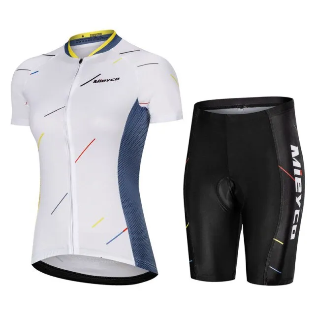Mieyco New Cycling Jersey Short Sleeve Set ProTeam MTB Bicycle Suits Roupe Ciclismo Feminina Summer Breathable Quick Dry T Shirt