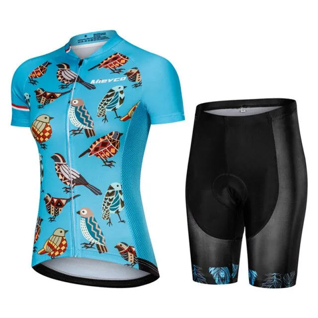 Mieyco New Cycling Jersey Short Sleeve Set ProTeam MTB Bicycle Suits Roupe Ciclismo Feminina Summer Breathable Quick Dry T Shirt