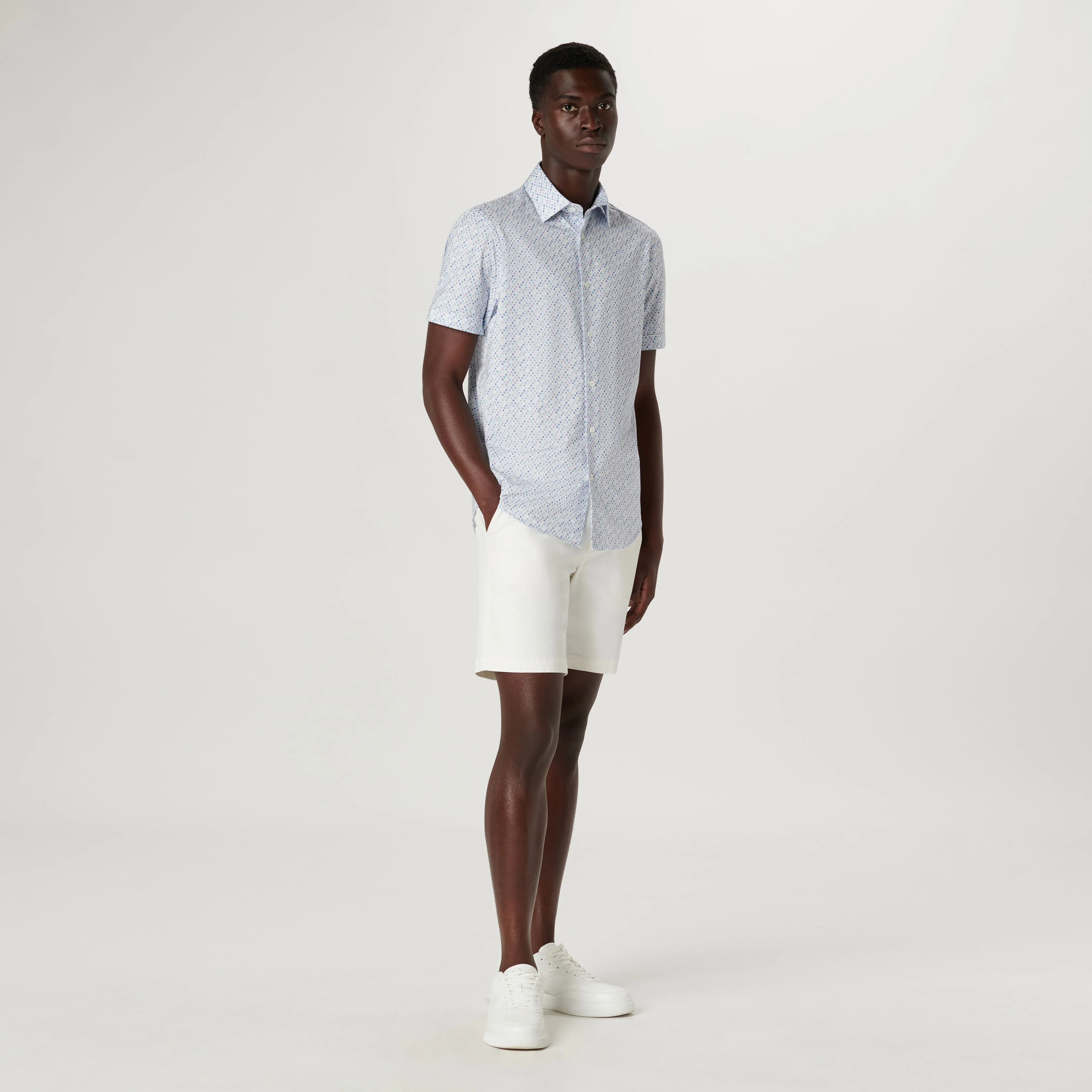 Miles Geometric OoohCotton Short Sleeve Shirt