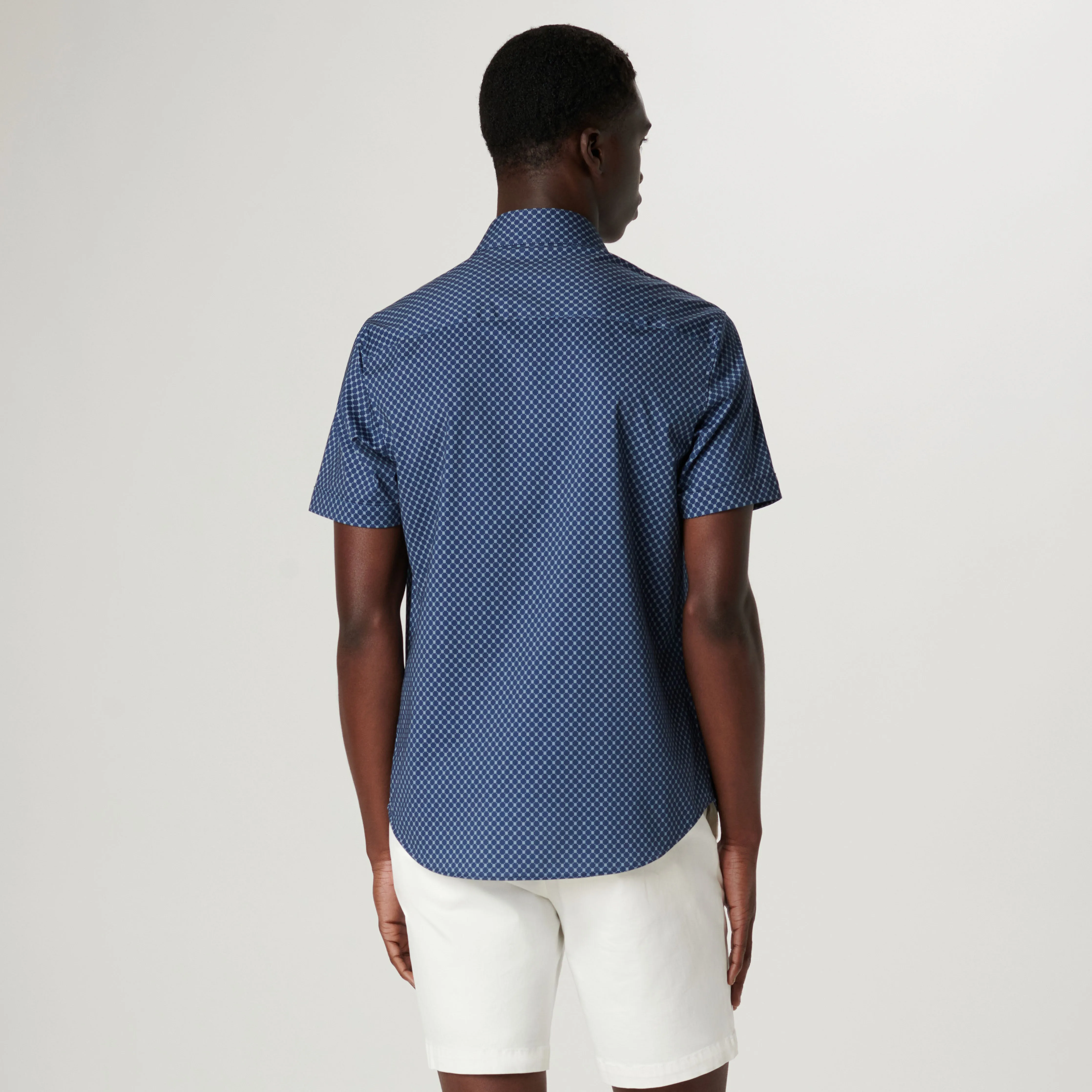 Miles Geometric OoohCotton Short Sleeve Shirt