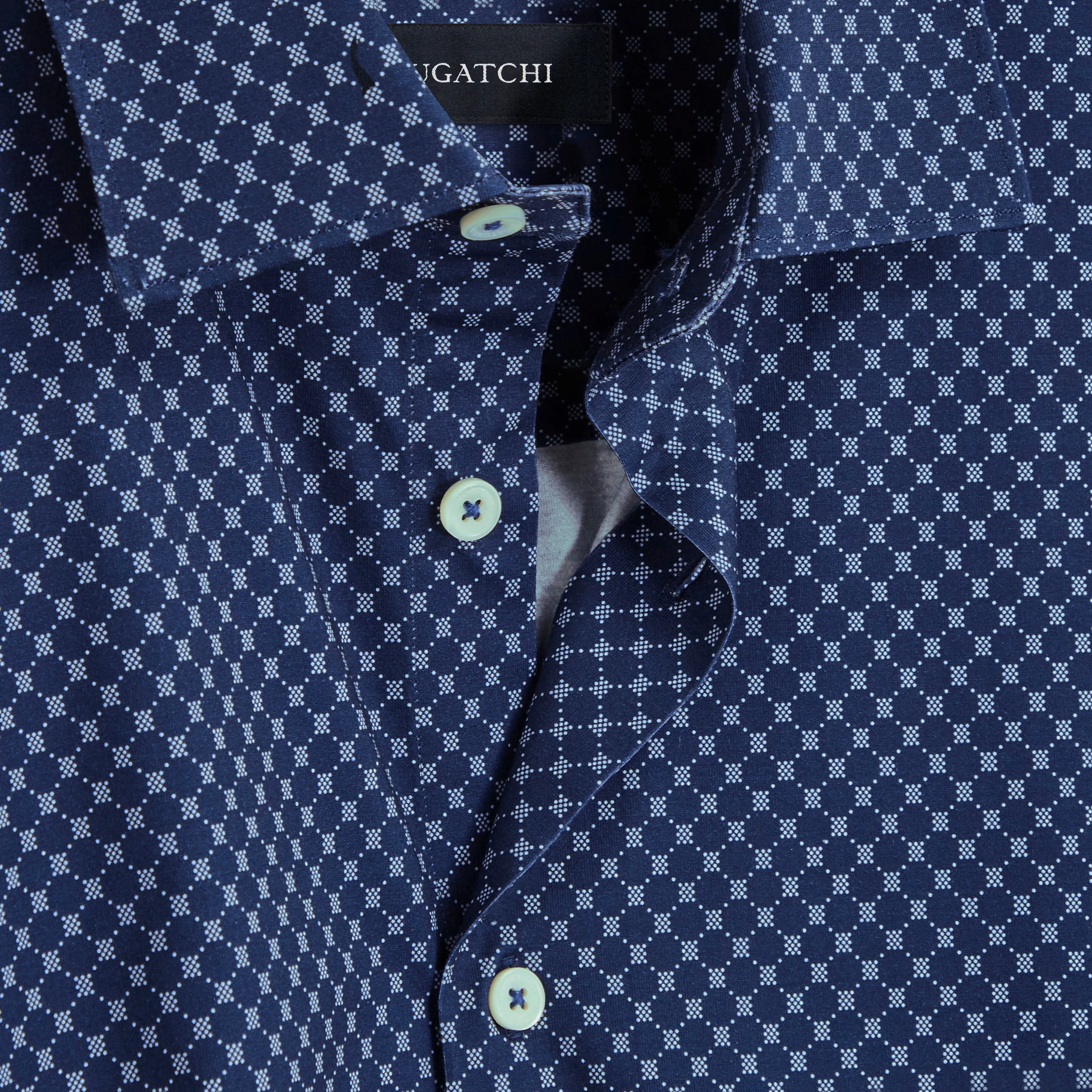 Miles Geometric OoohCotton Short Sleeve Shirt
