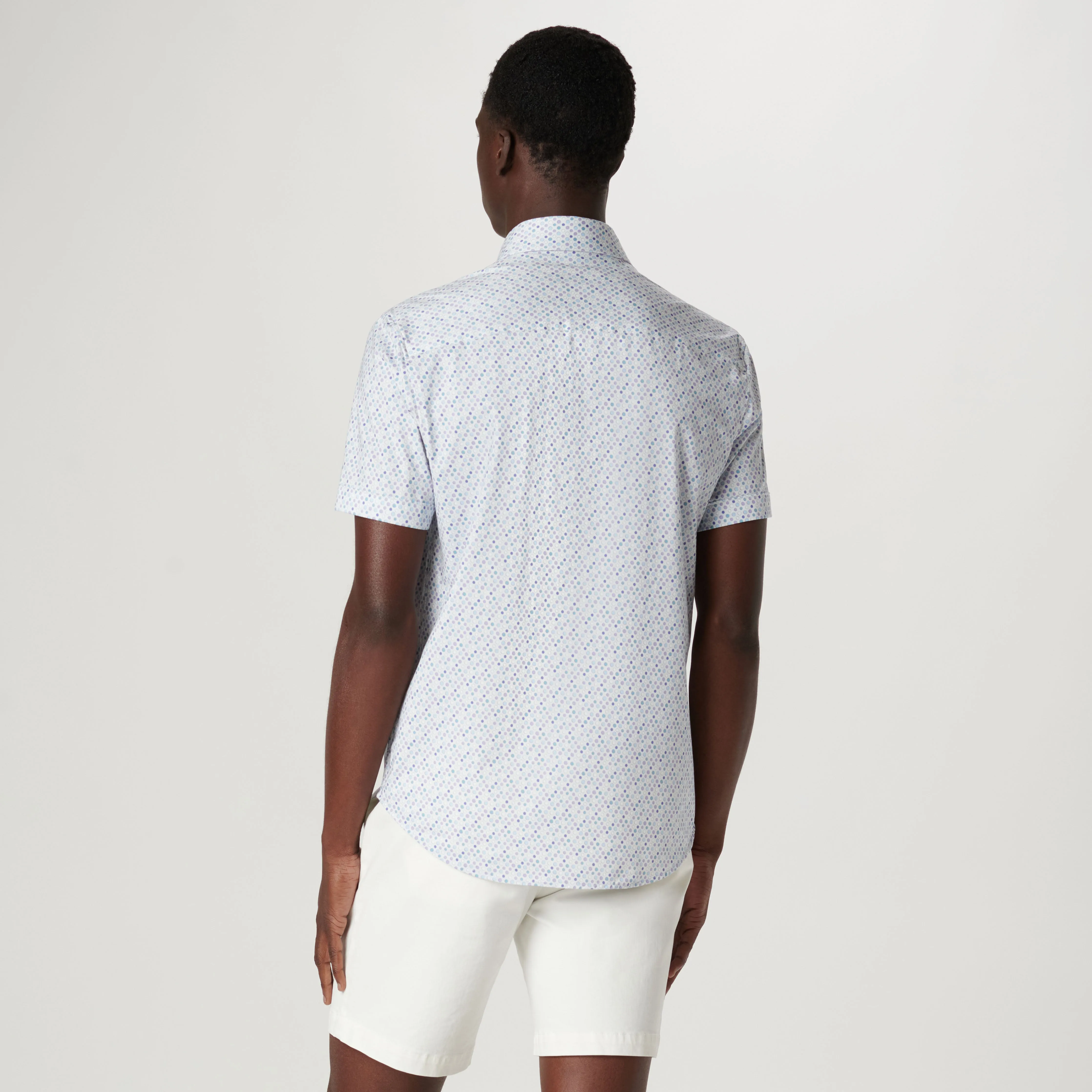 Miles Geometric OoohCotton Short Sleeve Shirt