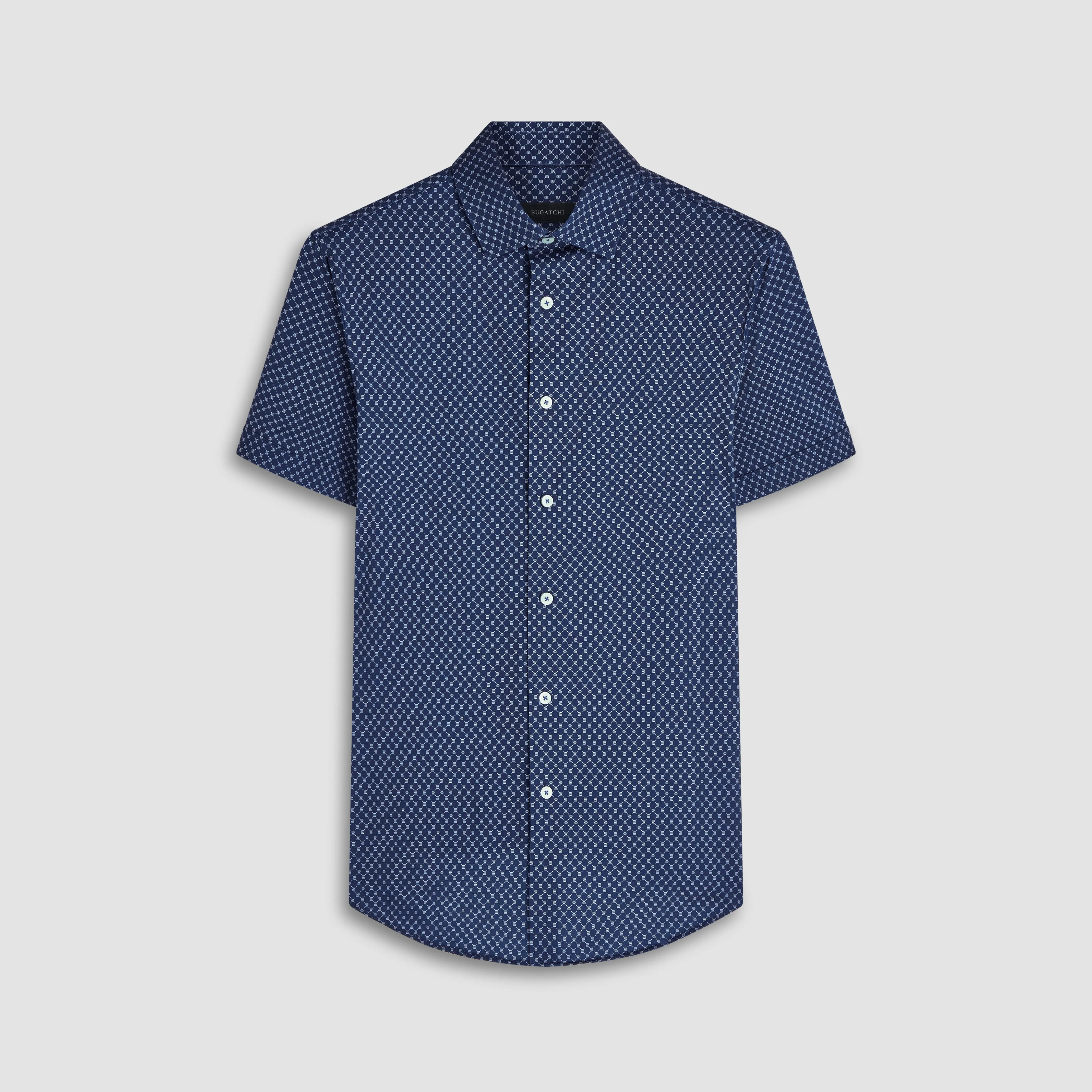 Miles Geometric OoohCotton Short Sleeve Shirt