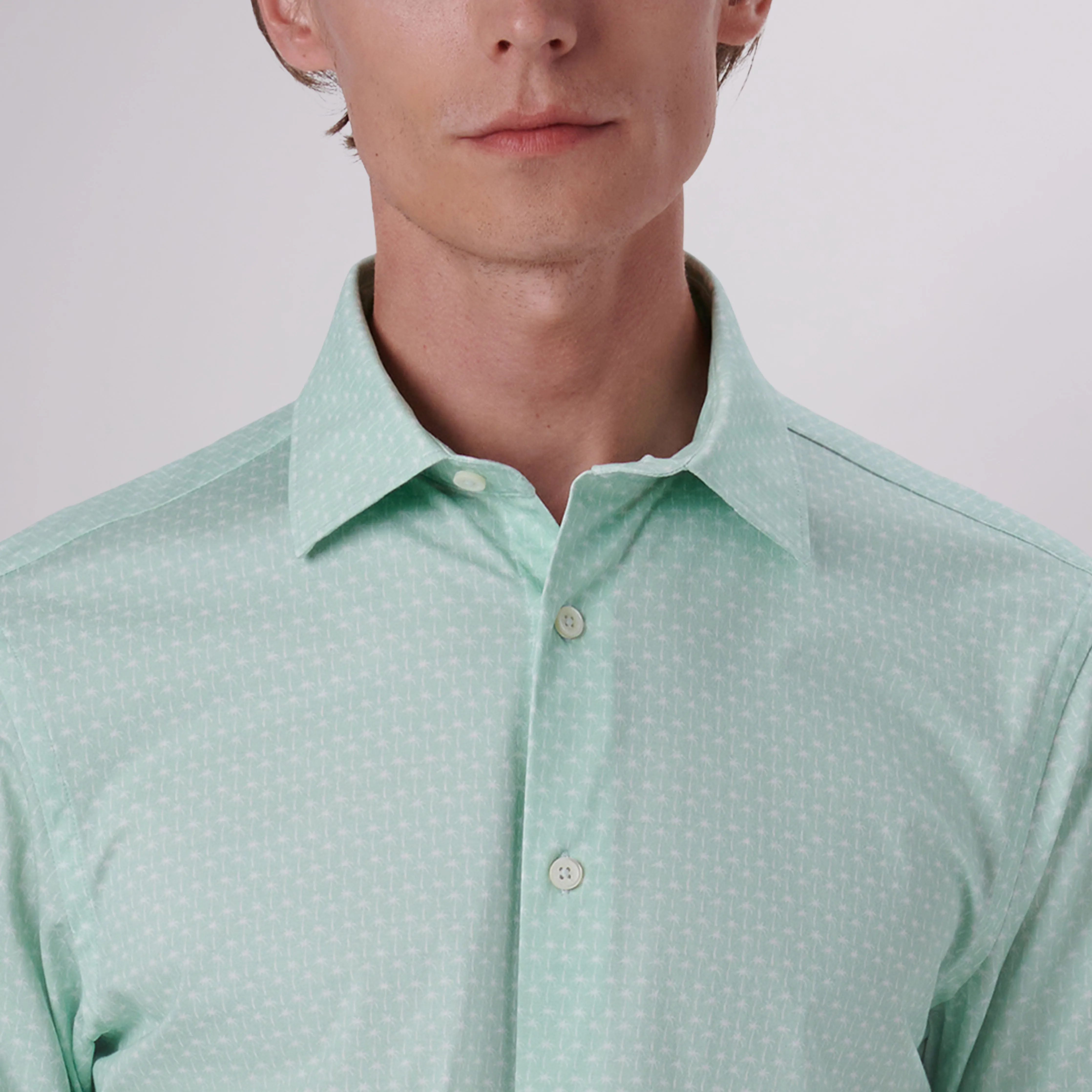 Miles Palm Tree Print OoohCotton Short Sleeve Shirt