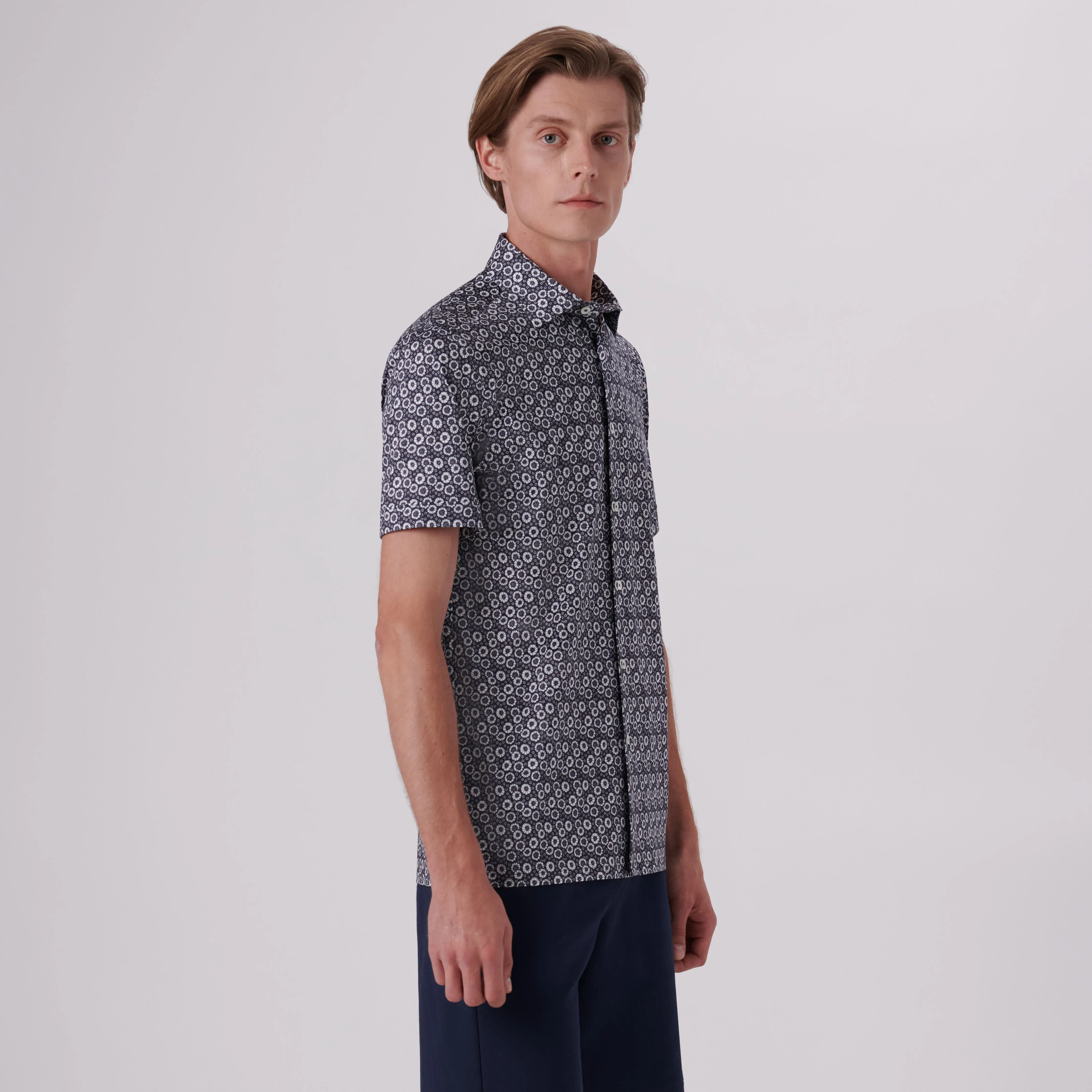 Milo Floral Print OoohCotton Short Sleeve Shirt