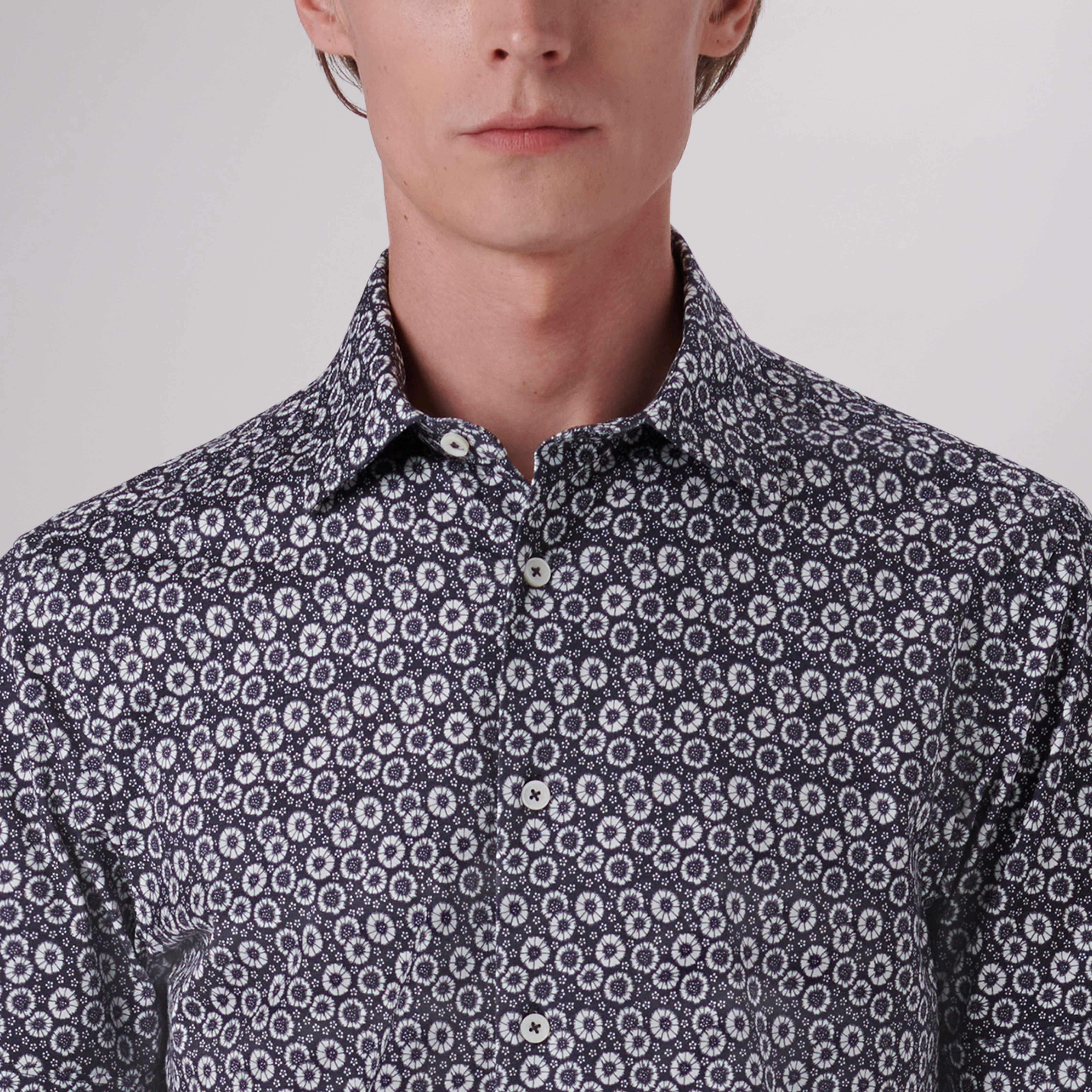 Milo Floral Print OoohCotton Short Sleeve Shirt