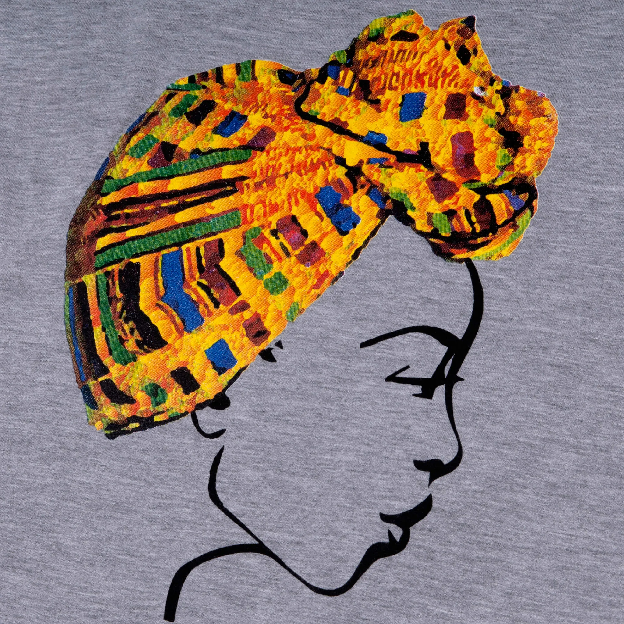 MISS AFRICA WITH TRADITIONAL FESTIVAL HEAD WRAP (LADIES SHORT SLEEVE T-SHIRT)