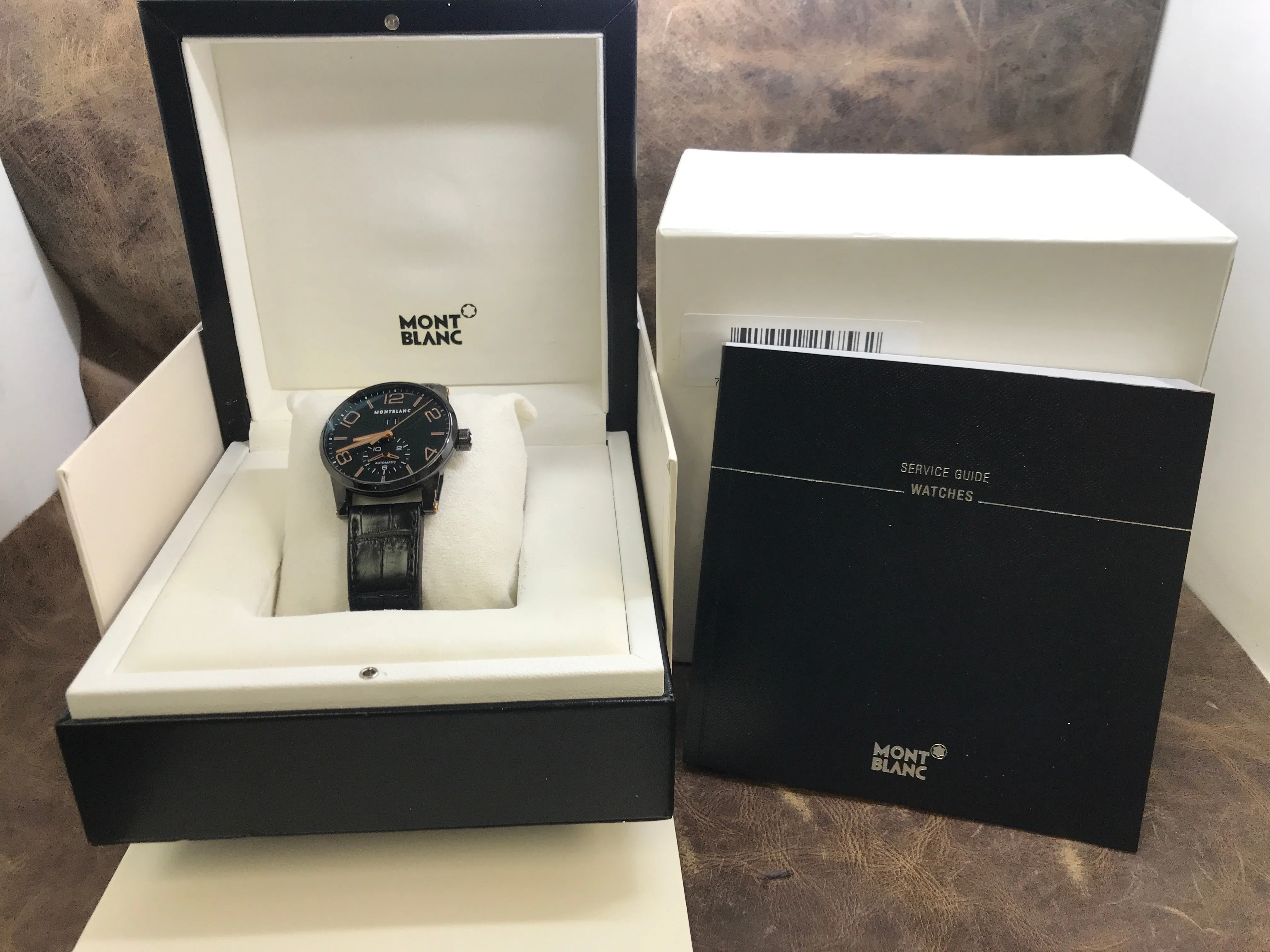 Montblanc Timewalker GMT 106066 Black Dial Automatic  Men's Watch