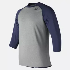 NB 3/4 Baseball Raglan Top Navy TMMT601