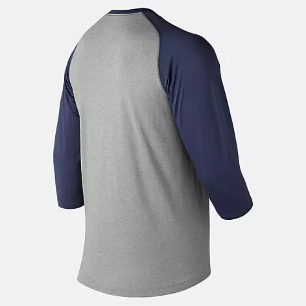 NB 3/4 Baseball Raglan Top Navy TMMT601