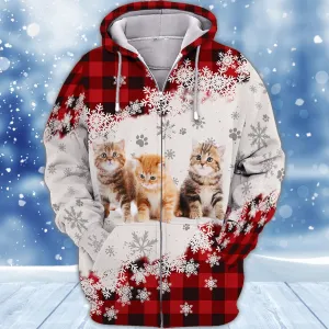 Never Walk Alone Christmas Cats 3D Shirts Design Shirts