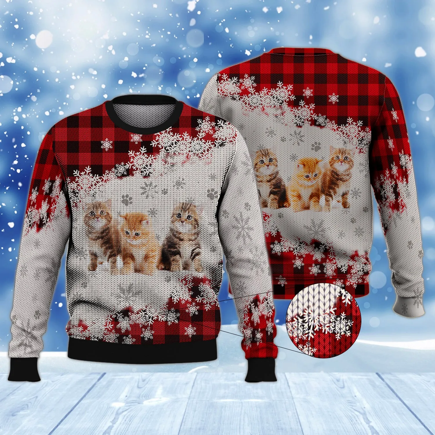 Never Walk Alone Christmas Cats 3D Shirts Design Shirts