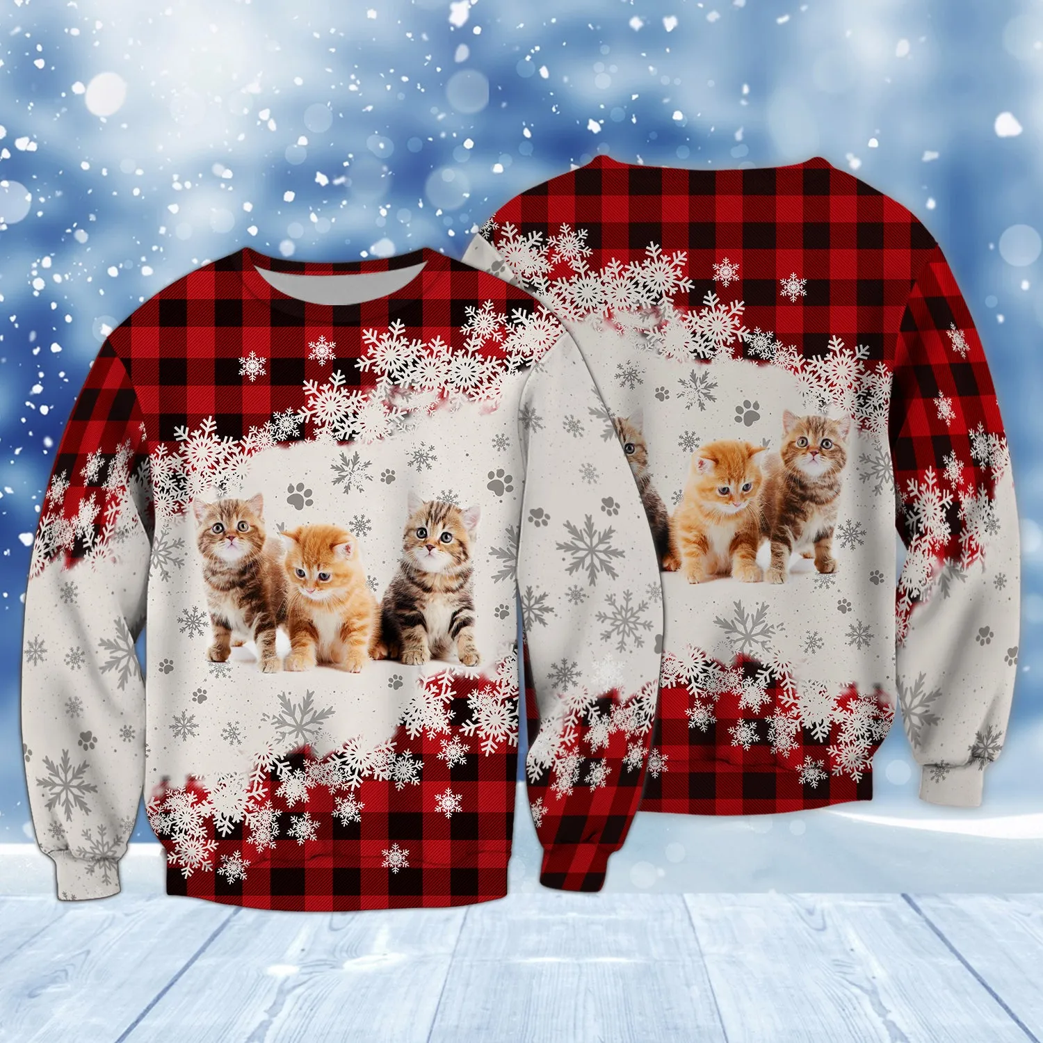 Never Walk Alone Christmas Cats 3D Shirts Design Shirts