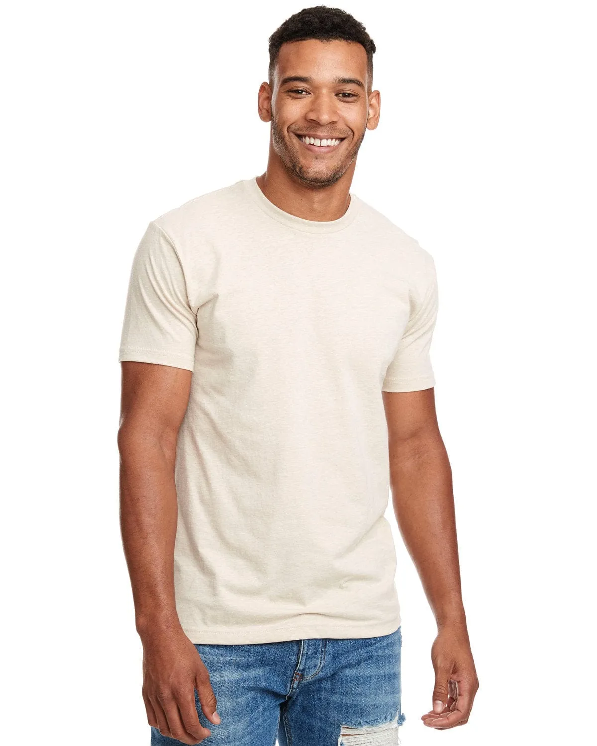 Next Level Mens CVC Crewneck Tee