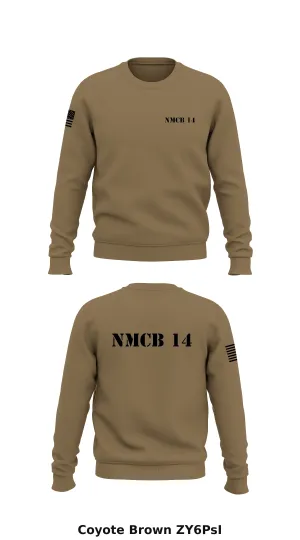 NMCB 14 Store 1 Core Men's Crewneck Performance Sweatshirt - ZY6PsI
