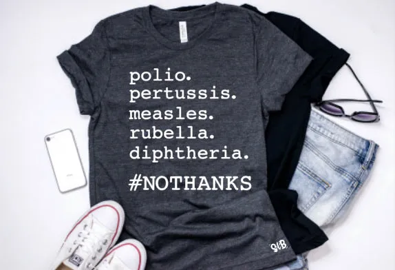 #NOTHANKS Adult Shirt