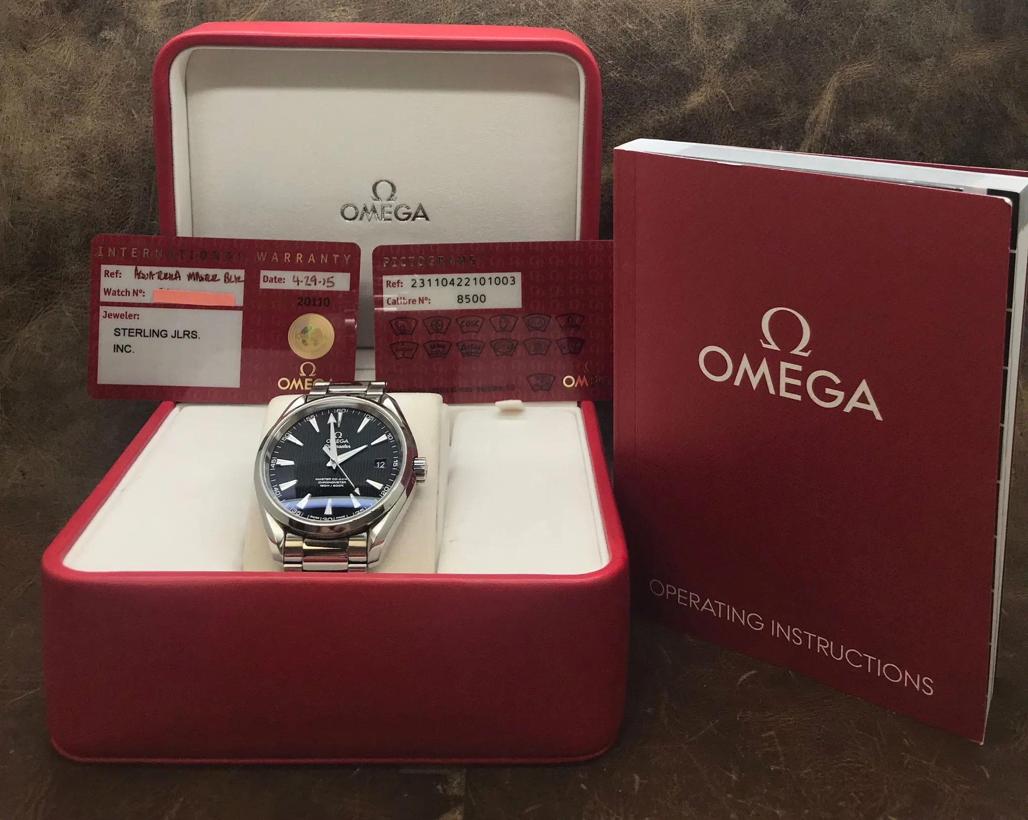 Omega Seamaster Aqua Terra 150M 41.5mm 231.10.42.21.01.003 Black Dial Automatic Men's Watch