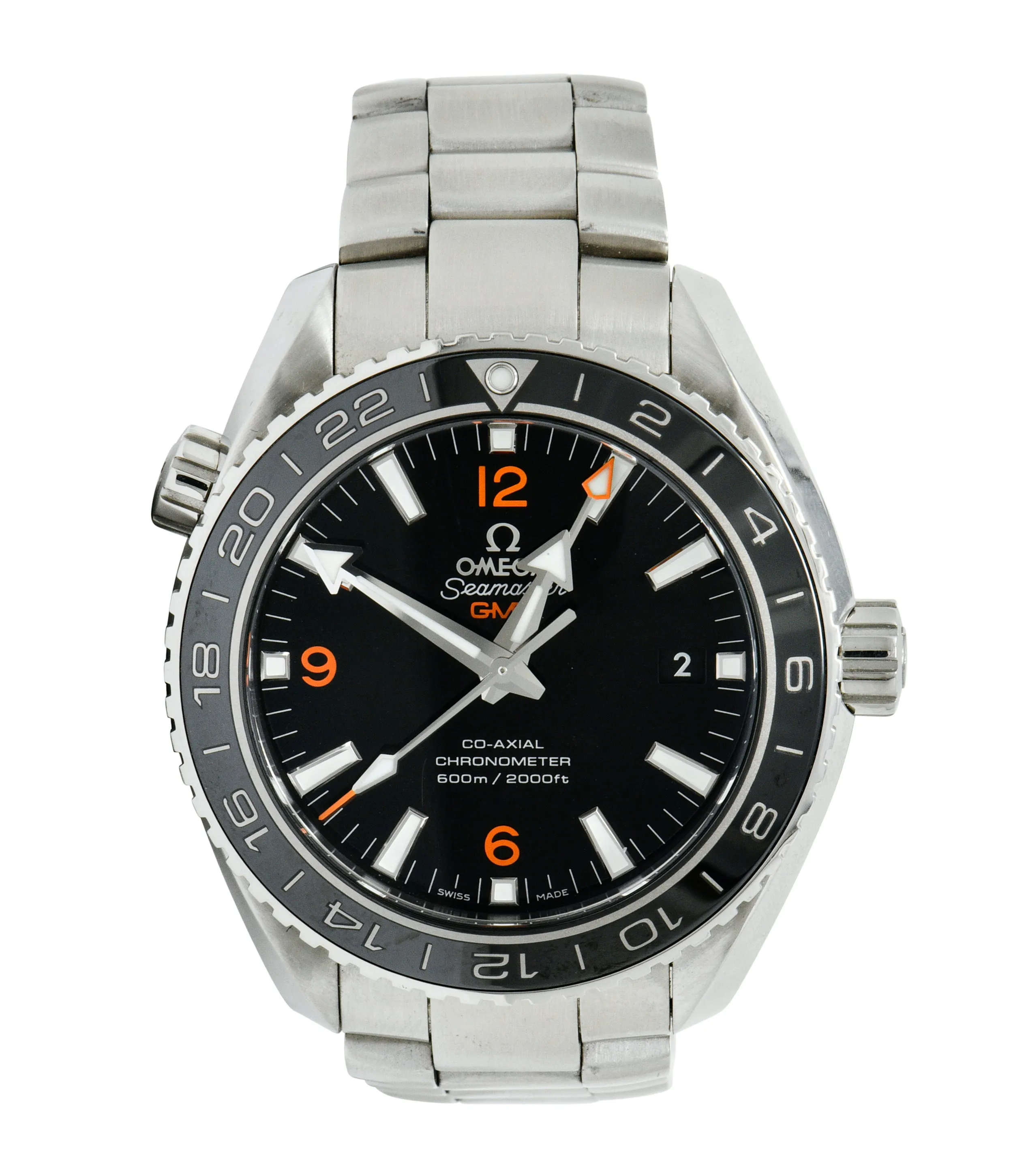 Omega Seamaster Planet Ocean Chronometer GMT 43.5 MM Stainless Steel Men’s Watch 232.30.44.22.01.002