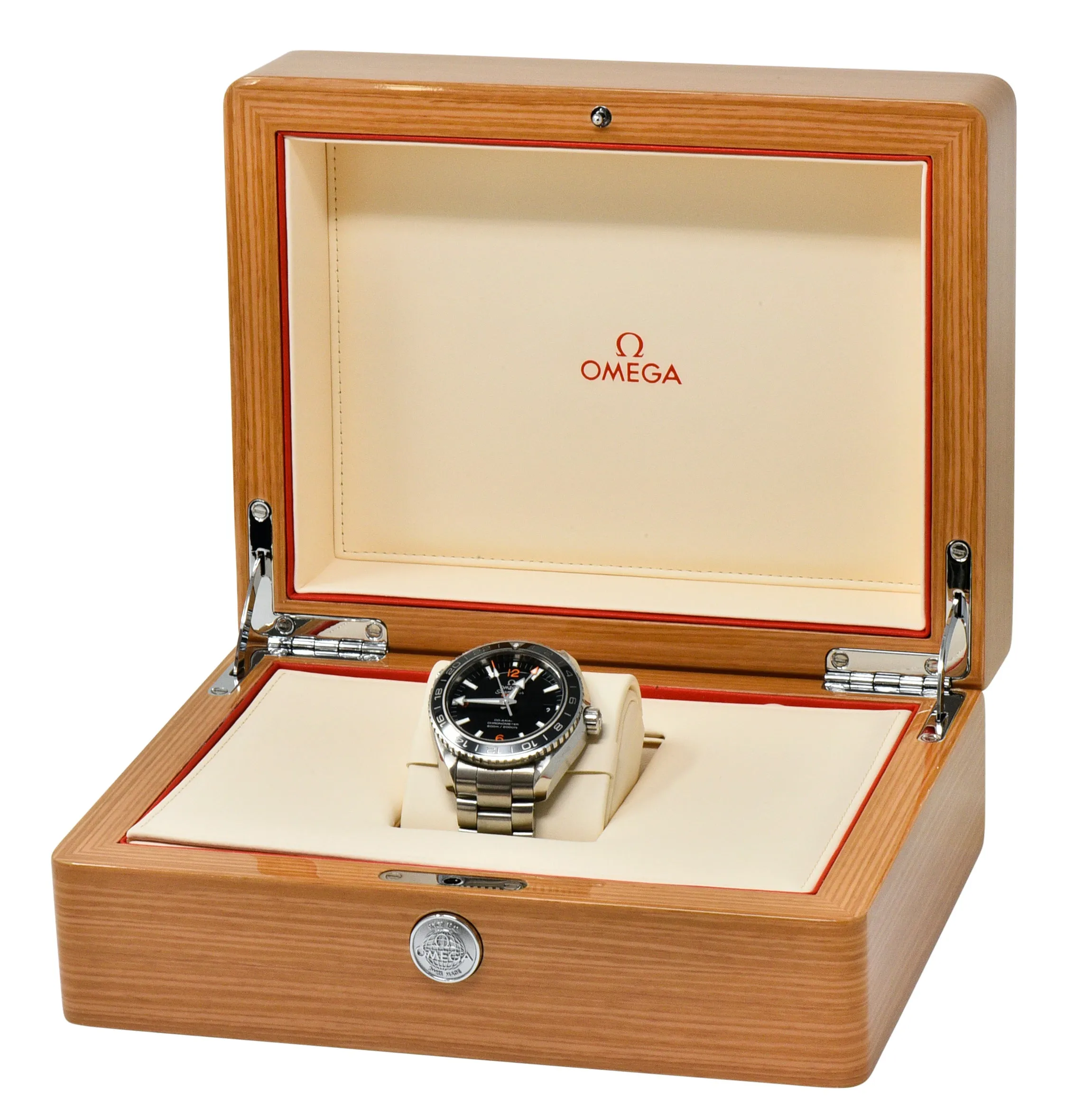 Omega Seamaster Planet Ocean Chronometer GMT 43.5 MM Stainless Steel Men’s Watch 232.30.44.22.01.002