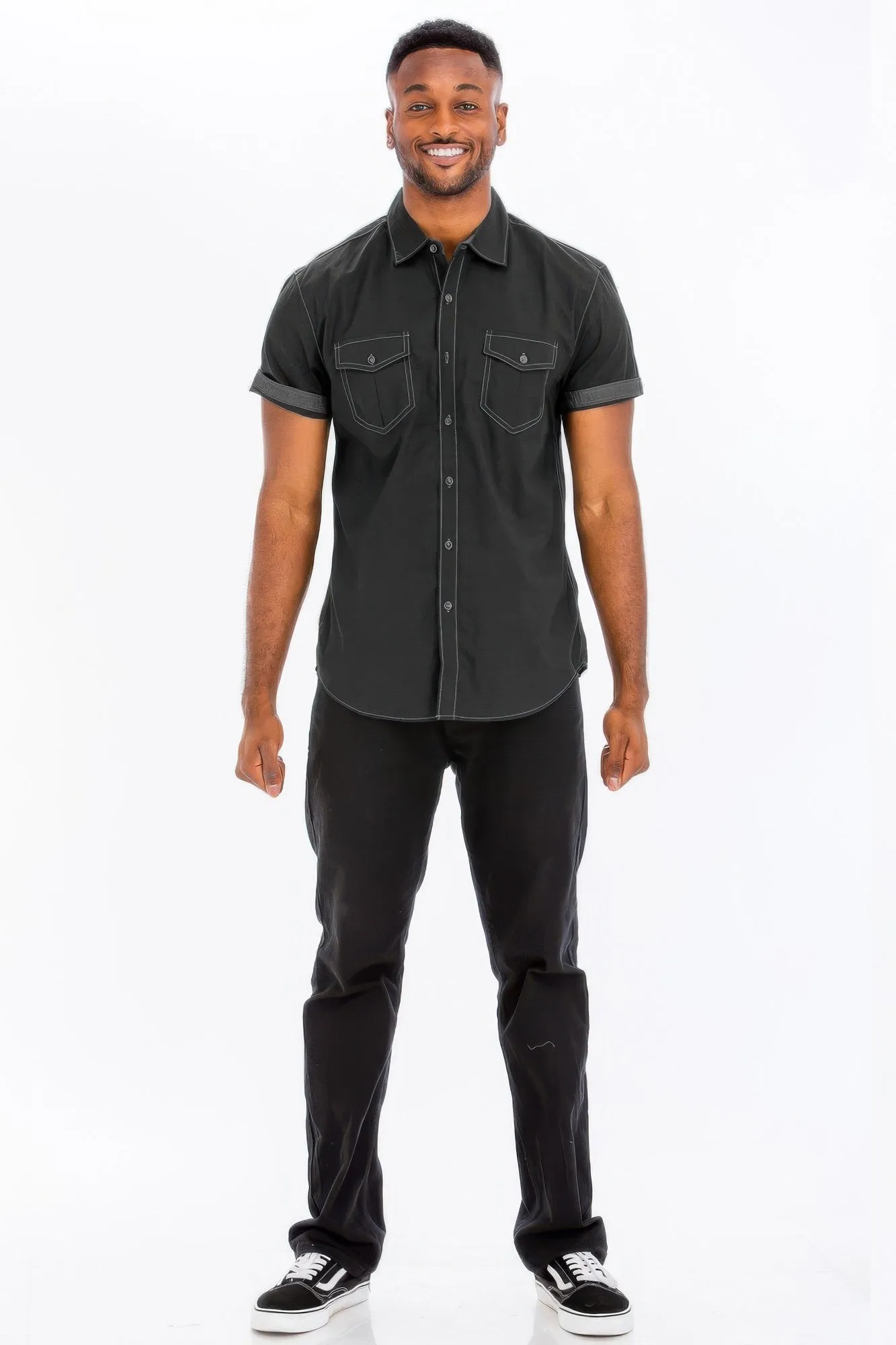Outline Stitch Short Sleeve Shirt