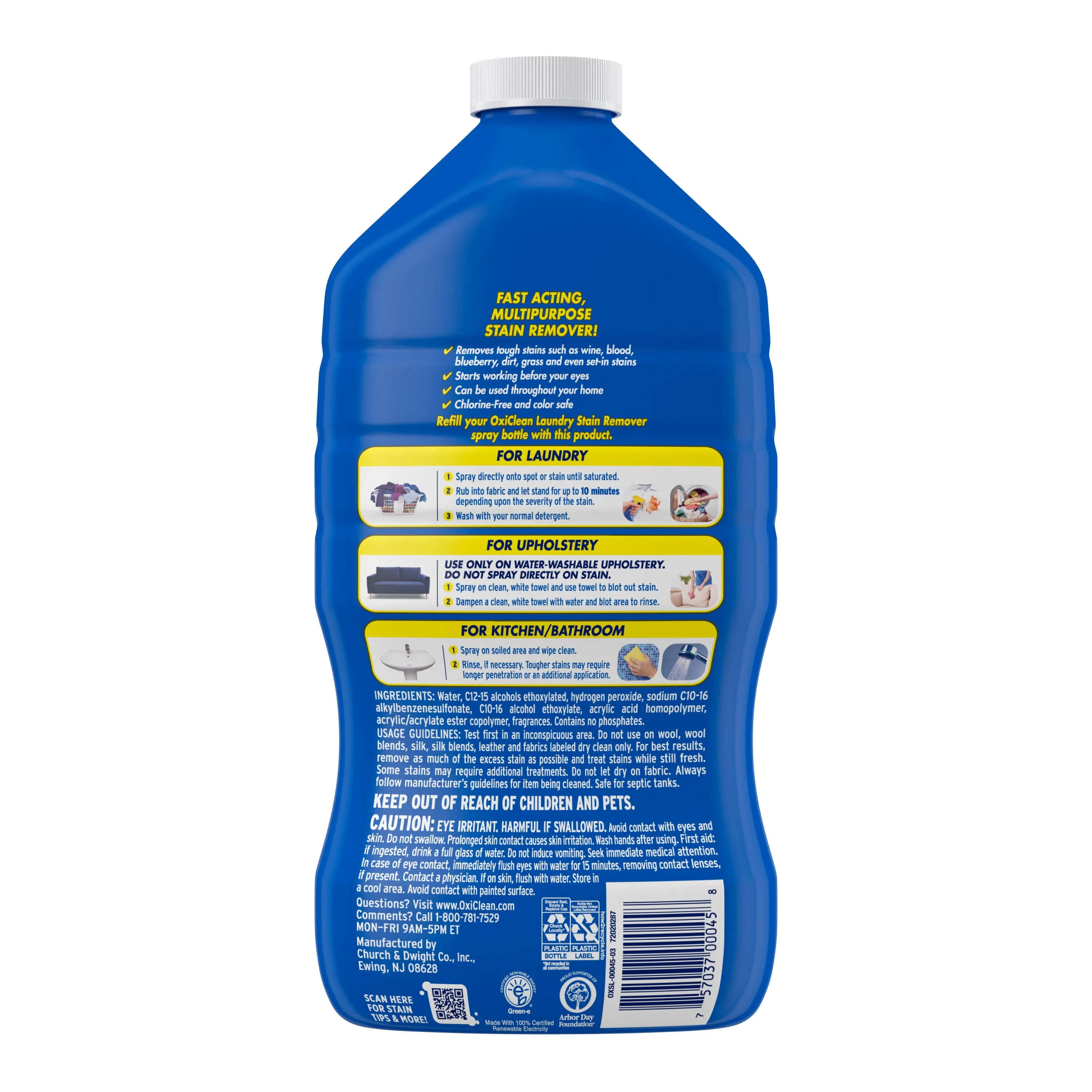 OxiClean Laundry Stain Remover Spray Refill, 56 oz.