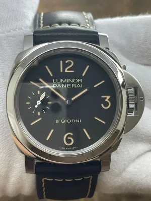 Panerai Luminor Base PAM00915 Black Dial Hand Wind Men's Watch