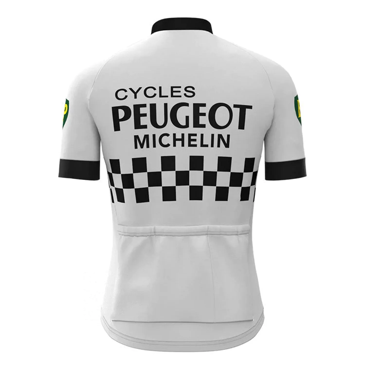 Peugeot White Vintage Short Sleeve Cycling Jersey Top