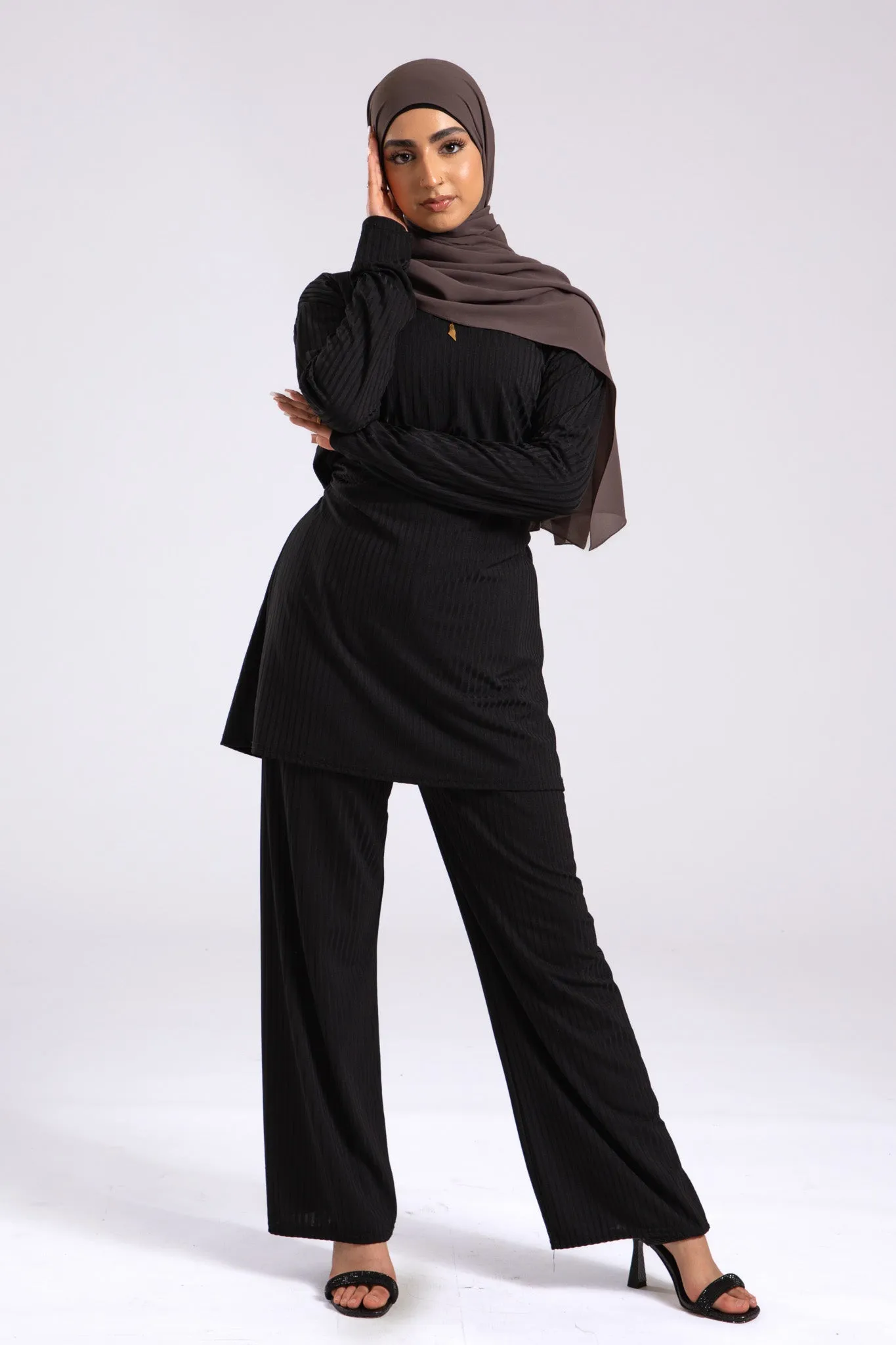 Premium Crepe Chiffon Hijab - Graphite