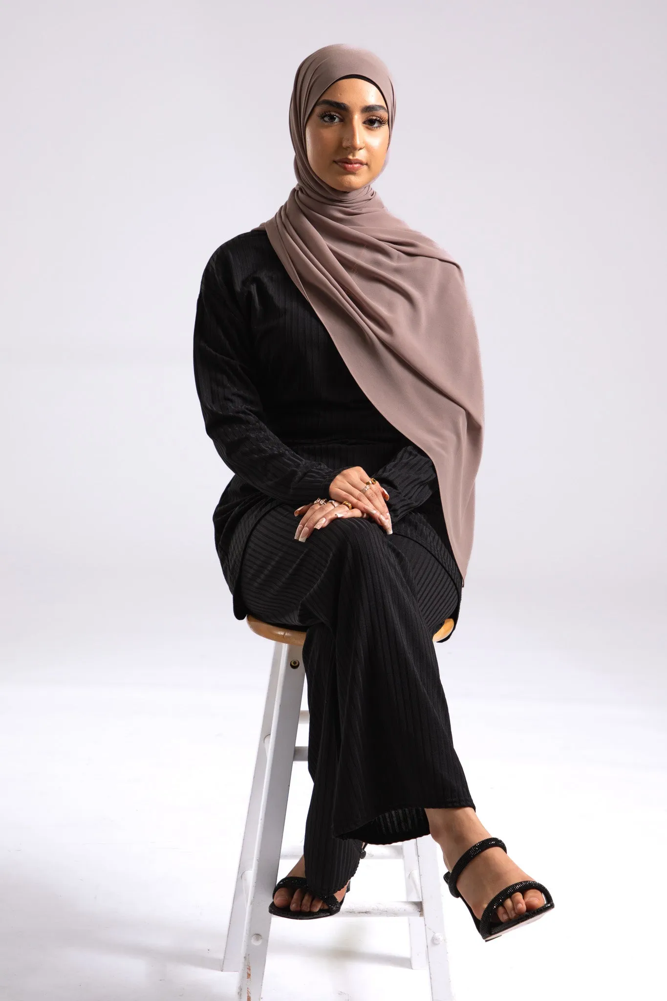 Premium Crepe Chiffon Hijab - Mink